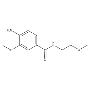 4-amino-3-methoxy-N-(2-methoxyethyl)benzamide结构式