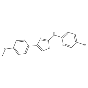 N-(5-bromopyridin-2-yl)-4-(4-methoxyphenyl)thiazol-2-amine结构式