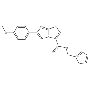 N-(furan-2-ylmethyl)-6-(4-methoxyphenyl)imidazo[2,1-b]thiazole-3-carboxamide Structure