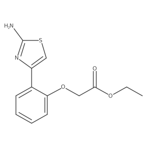 Ethyl 2-(2-(2-aminothiazol-4-yl)phenoxy)acetate结构式