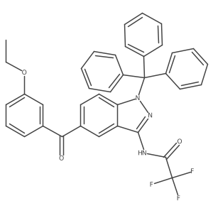 N-[5-(3-ethoxybenzoyl)-1-(triphenylmethyl)-1H-indazol-3-yl]-2,2,2-trifluoroAcetamide Structure