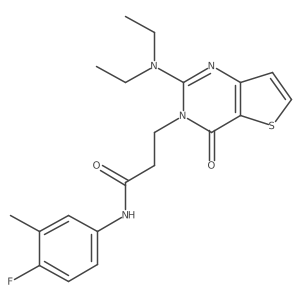 4-(3-Fluorophenyl)-6-[4-(3-methylbenzoyl)piperazin-1-yl]pyrimidine结构式