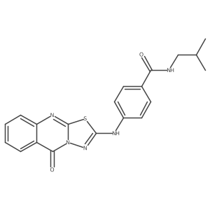 N-isobutyl-4-((5-oxo-5H-[1,3,4]thiadiazolo[2,3-b]quinazolin-2-yl)amino)benzamide Structure