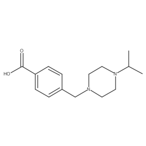 4-((4-Isopropylpiperazin-1-yl)methyl)benzoic acid结构式