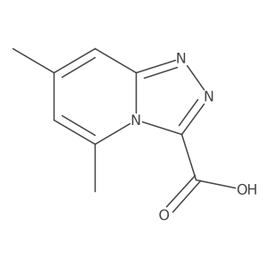 5,7-Dimethyl-[1,2,4]triazolo[4,3-a]pyridine-3-carboxylic acid结构式