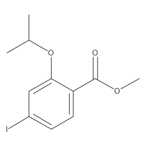 Methyl 4-iodo-2-isopropoxybenzoate结构式