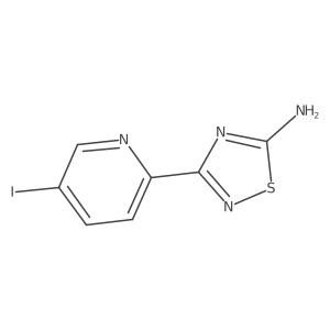 3-(5-Iodopyridin-2-yl)-1,2,4-thiadiazol-5-amine Structure