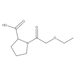 (2S)-1-(2-ethoxyacetyl)pyrrolidine-2-carboxylic acid Structure