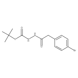 Tert-butyl 2-[(4-bromophenyl)acetyl]hydrazinecarboxylate结构式