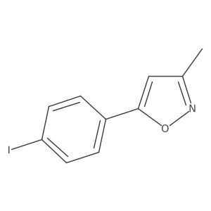 5-(4-Iodophenyl)-3-methylisoxazole结构式