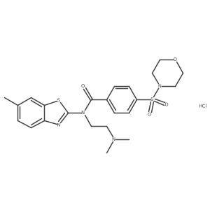 N-(2-(dimethylamino)ethyl)-N-(6-methylbenzo[d]thiazol-2-yl)-4-(morpholinosulfonyl)benzamide hydrochloride Structure