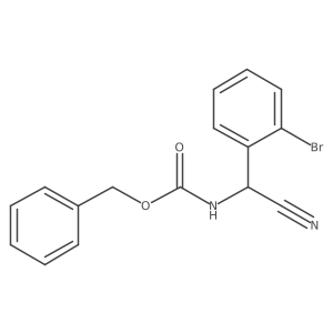 benzyl N-[(2-bromophenyl)(cyano)methyl]carbamate结构式