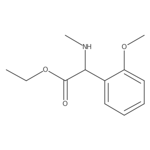 Ethyl 2-(2-methoxyphenyl)-2-(methylamino)acetate Structure