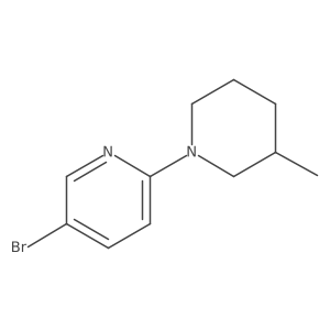 5-Bromo-2-(3-methylpiperidin-1-yl)pyridine Structure
