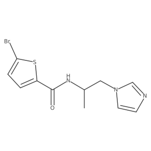 N-(1-(1H-Imidazol-1-yl)propan-2-yl)-5-bromothiophene-2-carboxamide Structure