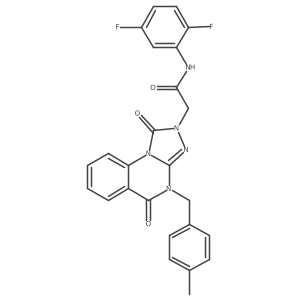 N-(2,5-difluorophenyl)-2-(4-(4-methylbenzyl)-1,5-dioxo-4,5-dihydro-[1,2,4]triazolo[4,3-a]quinazolin-2(1H)-yl)acetamide Structure
