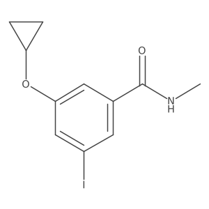 3-Cyclopropoxy-5-iodo-N-methylbenzamide Structure