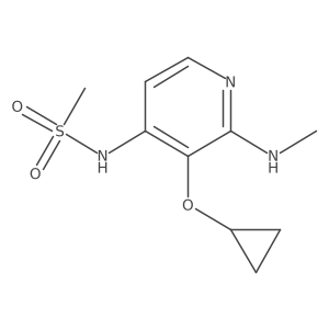N-(3-Cyclopropoxy-2-(methylamino)pyridin-4-YL)methanesulfonamide结构式