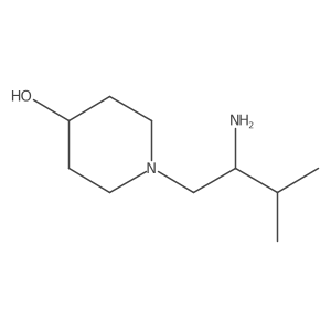 (R)-1-(2-Amino-3-methylbutyl)piperidin-4-ol Structure