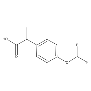 2-(4-(Difluoromethoxy)phenyl)propanoic acid Structure