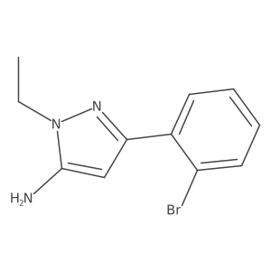 3-(2-bromophenyl)-1-ethyl-1H-pyrazol-5-amine Structure