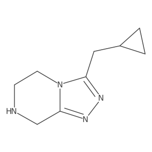 3-(cyclopropylmethyl)-5H,6H,7H,8H-[1,2,4]triazolo[4,3-a]pyrazine Structure