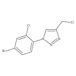 1-(4-bromo-2-chlorophenyl)-4-(chloromethyl)-1H-1,2,3-triazole结构式