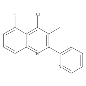 4-Chloro-5-fluoro-3-methyl-2-(pyridin-2-yl)quinoline结构式