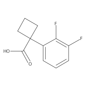 1-(2,3-Difluorophenyl)cyclobutanecarboxylic Acid Structure