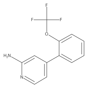 4-(2-(Trifluoromethoxy)phenyl)pyridin-2-amine Structure