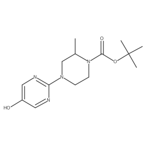 (S)-tert-Butyl 4-(5-hydroxypyrimidin-2-yl)-2-methylpiperazine-1-carboxylate结构式