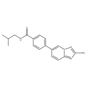 4-(2-Amino[1,2,4]triazolo[1,5-a]pyridin-6-yl)-N-(2-methylpropyl)benzamide Structure