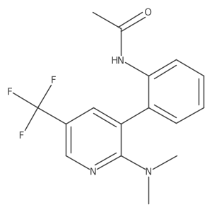 N-[2-(2-Dimethylamino-5-trifluoromethyl-pyridin-3-yl)-phenyl]-acetamide结构式