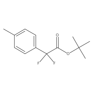 Tert butyl 2-{4-(methyl)phenyl}-2,2-difluoroacetate Structure