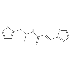 (E)-N-(1-(furan-2-yl)propan-2-yl)-3-(thiophen-2-yl)acrylamide Structure