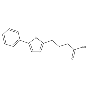 4-(5-Phenyl-1,3-oxazol-2-yl)butanoic acid Structure