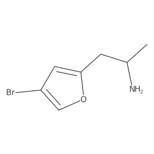 (2S)-1-(4-bromofuran-2-yl)propan-2-amine结构式