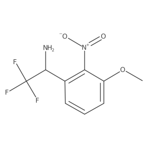 2,2,2-Trifluoro-1-(3-methoxy-2-nitrophenyl)ethan-1-amine Structure