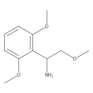 1-(2,6-Dimethoxyphenyl)-2-methoxyethan-1-amine结构式