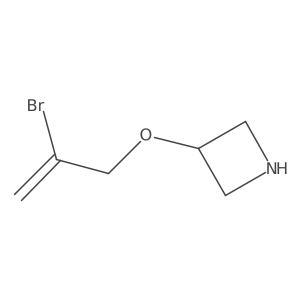 3-[(2-Bromoprop-2-en-1-yl)oxy]azetidine Structure
