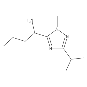1-[1-methyl-3-(propan-2-yl)-1H-1,2,4-triazol-5-yl]butan-1-amine结构式