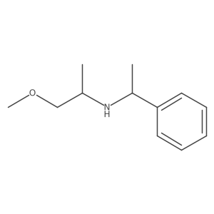 (1-methoxypropan-2-yl)[(1R)-1-phenylethyl]amine结构式