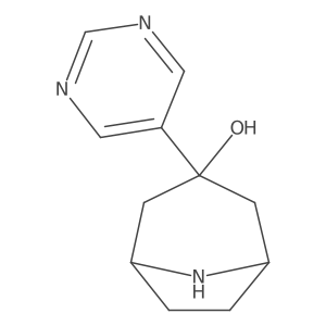(1R,3S,5S)-3-(pyrimidin-5-yl)-8-azabicyclo[3.2.1]octan-3-ol结构式