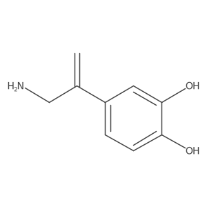 4-(3-Aminoprop-1-en-2-yl)benzene-1,2-diol Structure