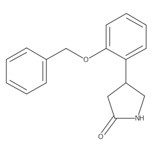 4-[2-(Benzyloxy)phenyl]pyrrolidin-2-one结构式