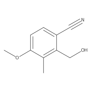 2-(Hydroxymethyl)-4-methoxy-3-methylbenzonitrile Structure