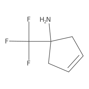1-(Trifluoromethyl)cyclopent-3-en-1-amine Structure