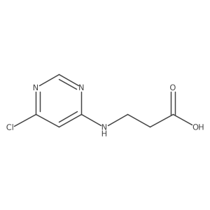 3-[(6-Chloropyrimidin-4-yl)amino]propanoic acid结构式
