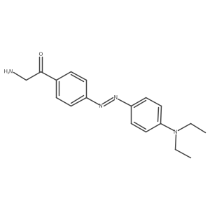 Ethanone, 2-amino-1-[4-[2-[4-(diethylamino)phenyl]diazenyl]phenyl]- Structure