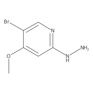 5-Bromo-2-hydrazinyl-4-methoxypyridine结构式